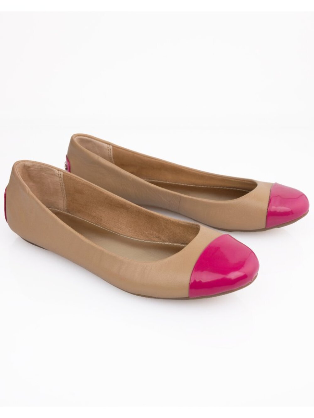 Alfani Women's Jayda Ballet Flats in Tan & Berry Pink Size 6